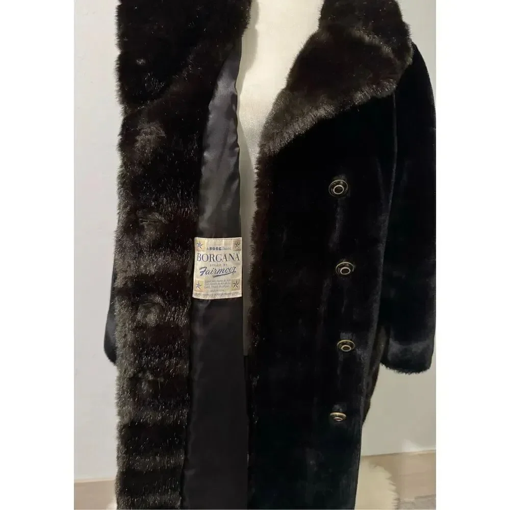 Borgona Vintage faux fur teddy coat